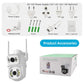 Caméra De Surveillance Wi-Fi PTZ Double Objectif 4K