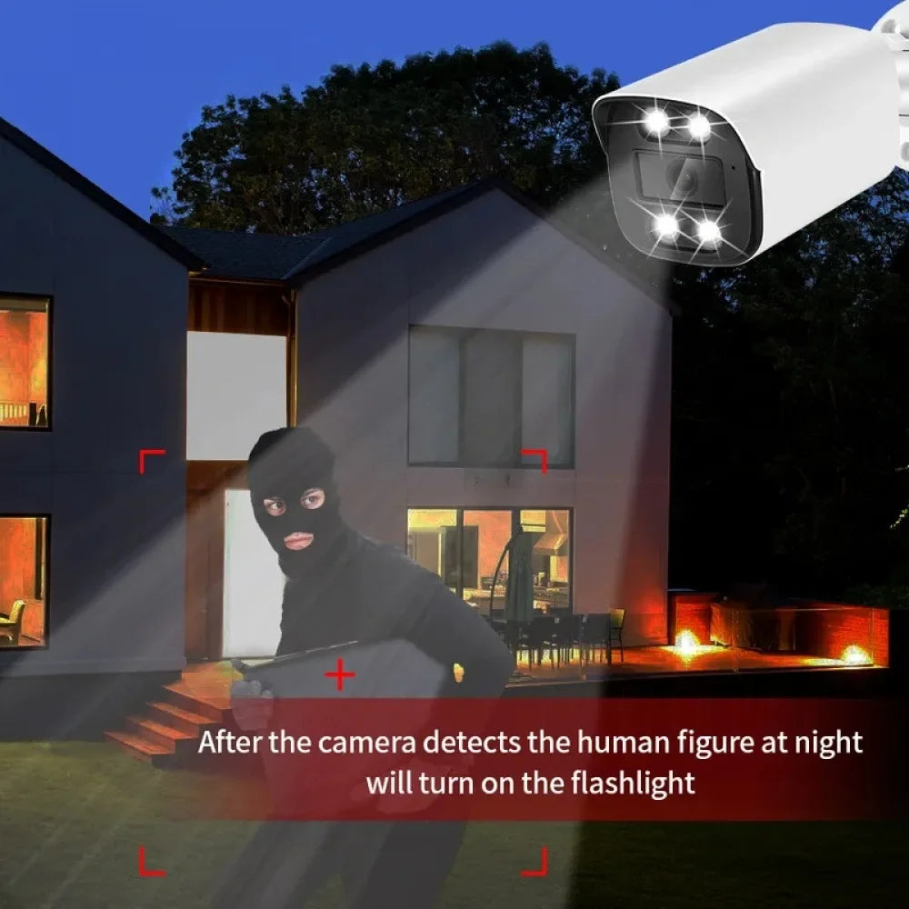 Caméra IP Extérieure 4K 8MP Avec Vision Nocturne